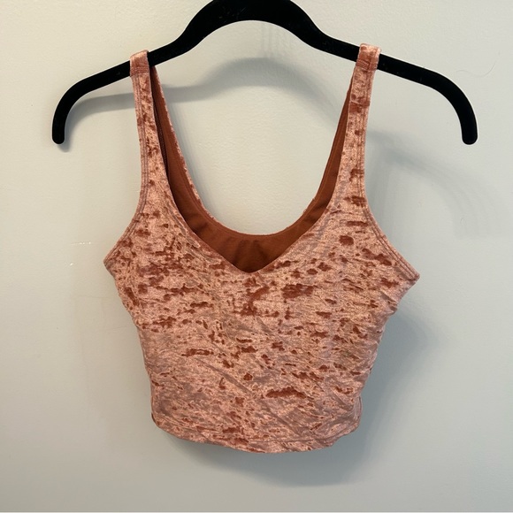 lululemon Soft Cranberry Align Tank (crushed velvet) 6 - Picture 2 of 5